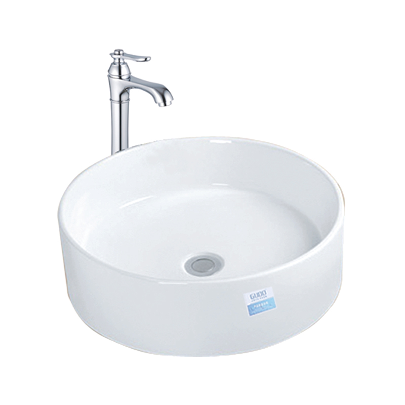 GUDO 古登智洁釉面立柱式脸盆 GD-014