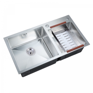 GUDO 古登优质不锈钢单槽手工水槽 GD-PSG8045