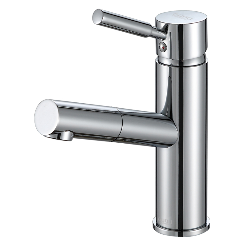 GUDO 古登全铜抽拉单把双控冷热面盆龙头 GD-6150（