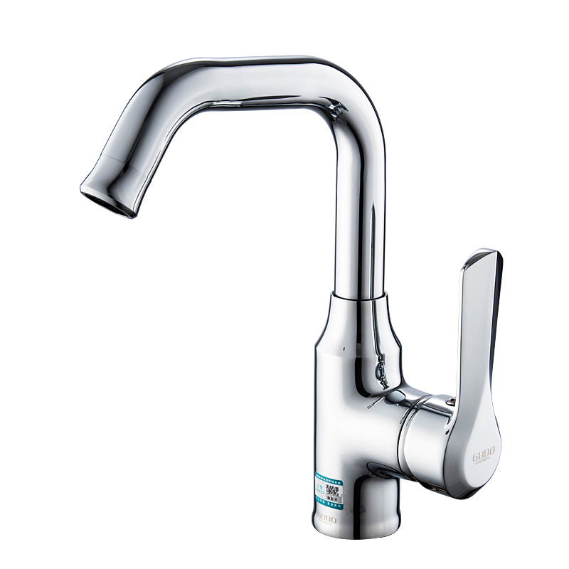 GUDO 古登360°旋转单把双控全铜面盆龙头 GD-6176