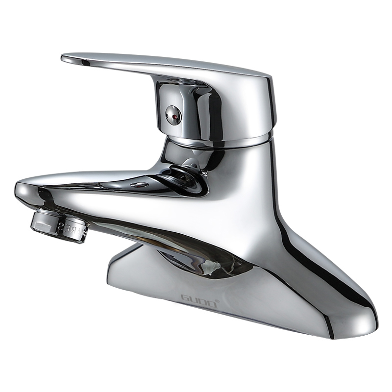 GUDO 古登全铜双孔冷热面盆龙头 GD-7125（1箱=18套）